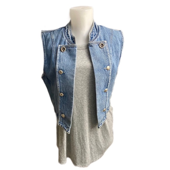 Cambridge Dry Goods Jackets & Blazers - VTG 70’s denim vest with custom designed buttons